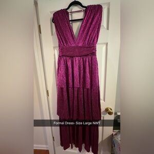 Elegant Purple Women's Dress